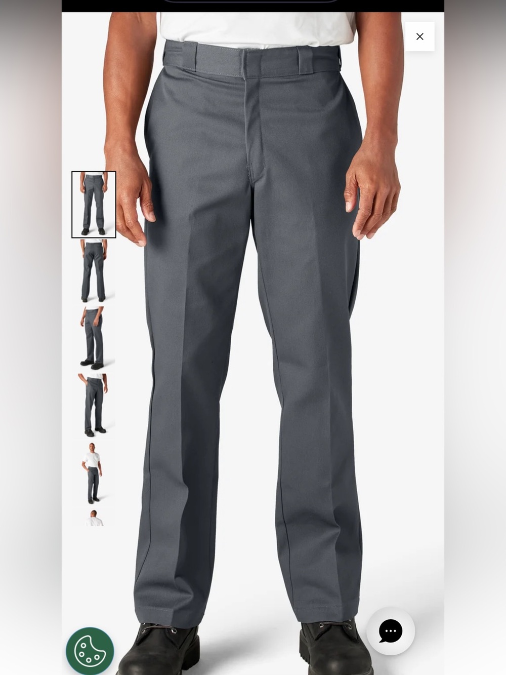 Dickies NWT Men’s 974 Flex Original Fit Pants in Charcoal Gray